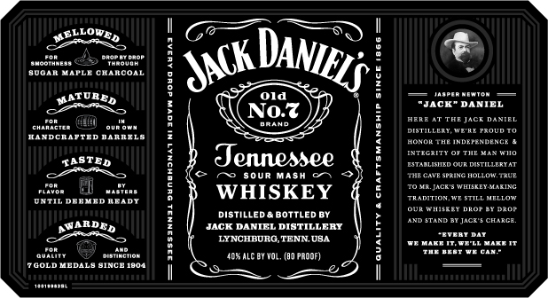 Rótulo Atual - Jack Daniel's